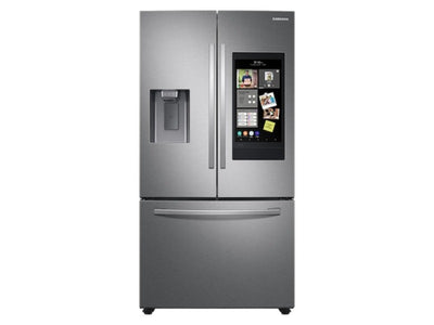 [SAMSUNG]26.5 cu. ft. Large Capacity 3-Door French Door Refrigerator with Family Hub™ and External Water & Ice Dispenser in Stainless Steel
