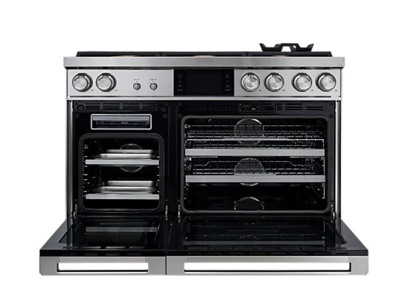 48 Inch Dual-Fuel Steam Range