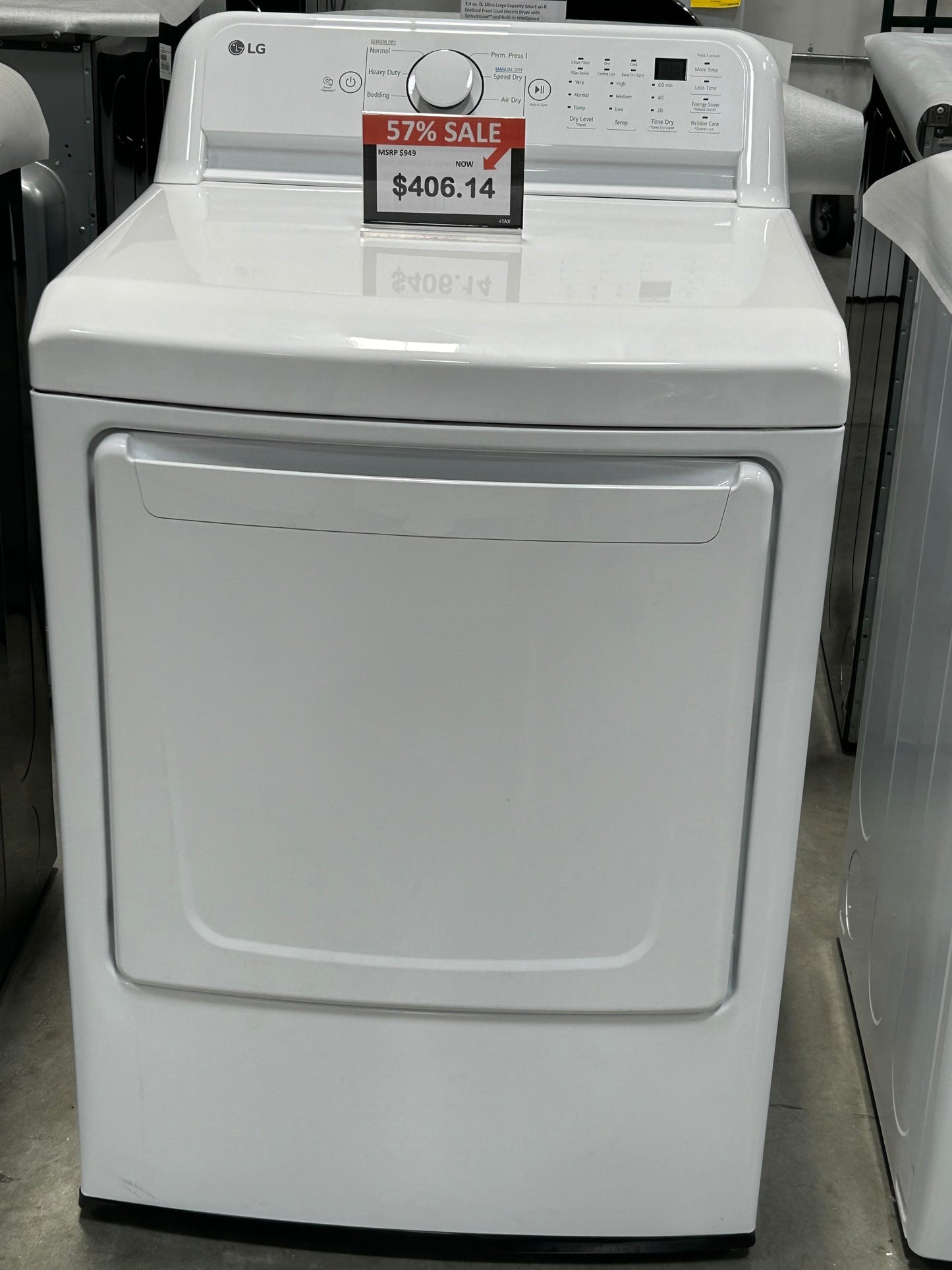 [LG]7.3 cu. ft. Ultra Large Capacity Gas Dryer with Sensor Dry Technology