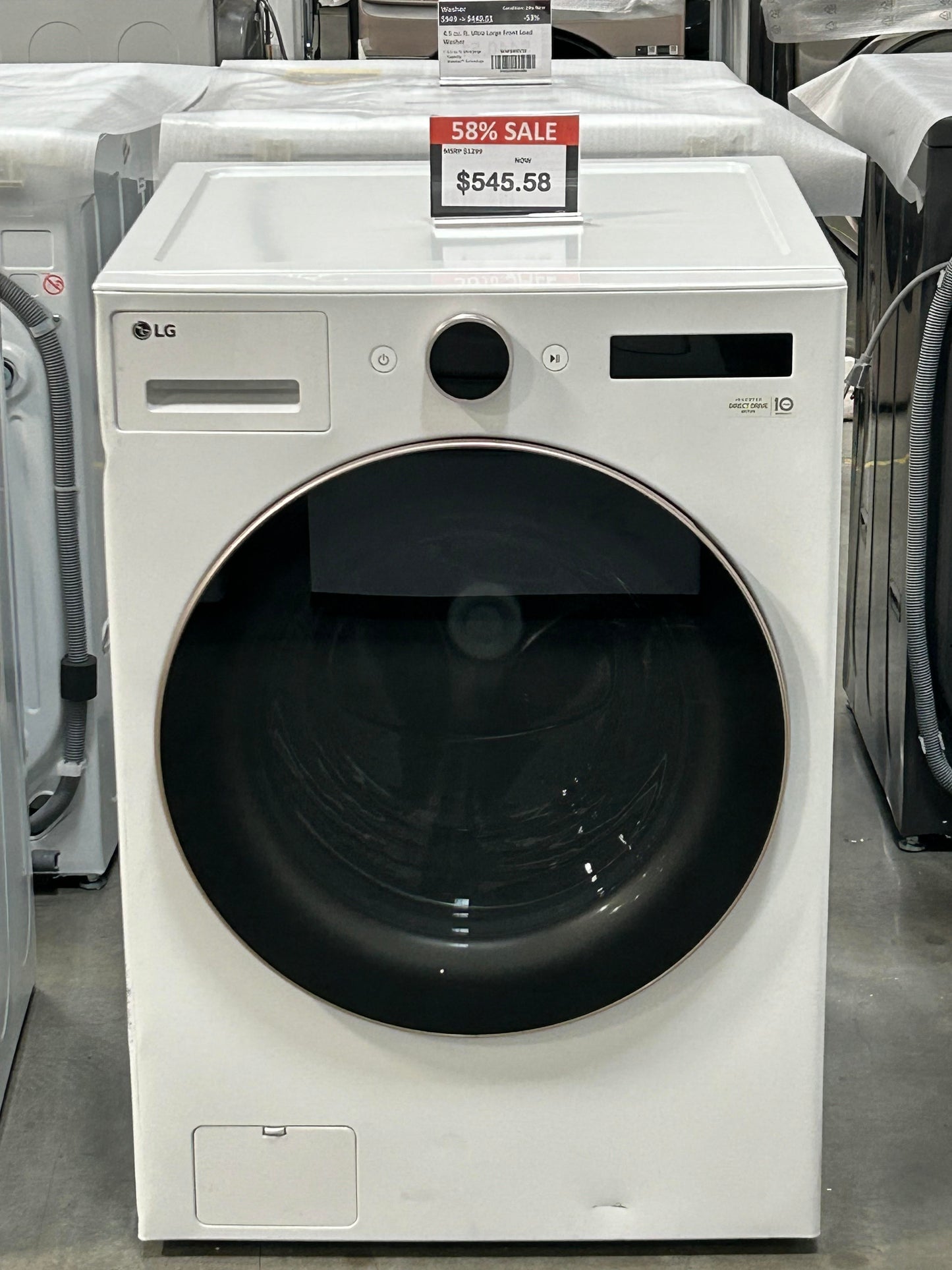 [LG]5.0 cu. ft. Mega Capacity Smart Front Load Energy Star Washer with TurboWash® 360° and AI DD® Built-In Intelligence