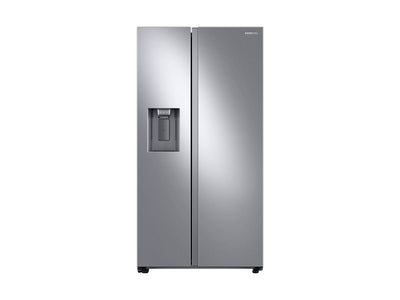 Samsung - 22 Cu. Ft. Side-by-Side Counter-Depth Refrigerator - Stainless Steel