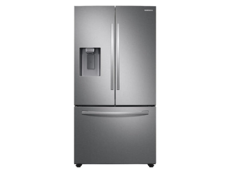 [SAMSUNG]27 cu. ft. Large Capacity 3-Door French Door Refrigerator with External Water & Ice Dispenser - Stainless Steel