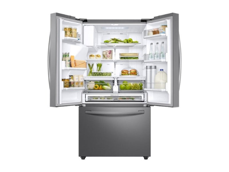 [SAMSUNG]28 cu. ft. 3-Door French Door, Full Depth Refrigerator with CoolSelect Pantry™ in Stainless Steel