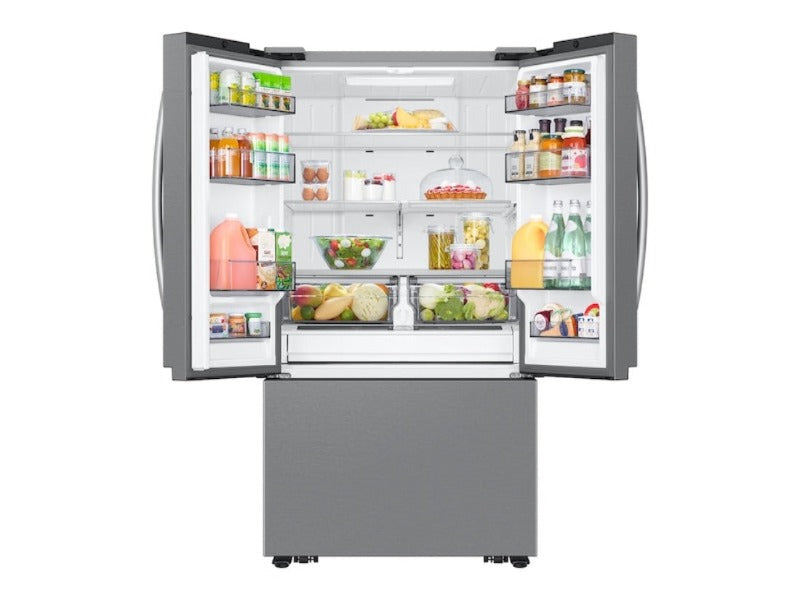 [SAMSUNG]32 cu. ft. Mega Capacity 3-Door French Door Refrigerator with Dual Auto Ice Maker - Stainless Steel