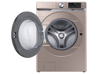 Samsung - 4.5 cu. ft. Large Capacity Smart Front Load Washer with Super Speed Wash - Champagne