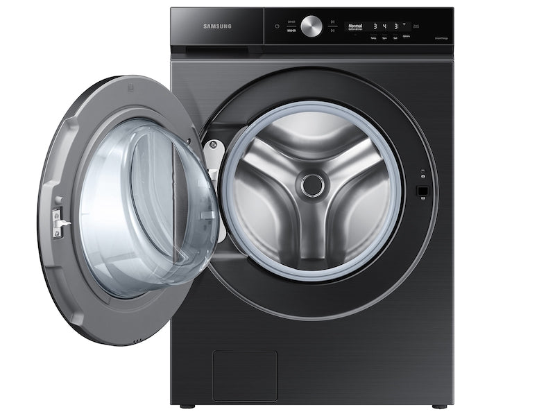 Bespoke 5.3 cu. ft. Ultra Capacity Front Load Washer with Super Speed Wash and AI Smart Dial - Brushed Black