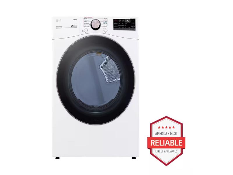 7.4 cu. ft. Ultra Large Capacity Smart wi-fi Enabled Front Load Gas Dryer with TurboSteam™ and Built-In Intelligence