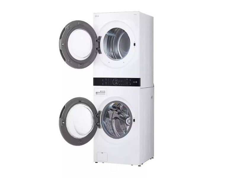 Single Unit Front Load LG WashTower™w. Center Control® 4.5 cu.ft. Washer & 7.4 cu.ft. Electric Dryer