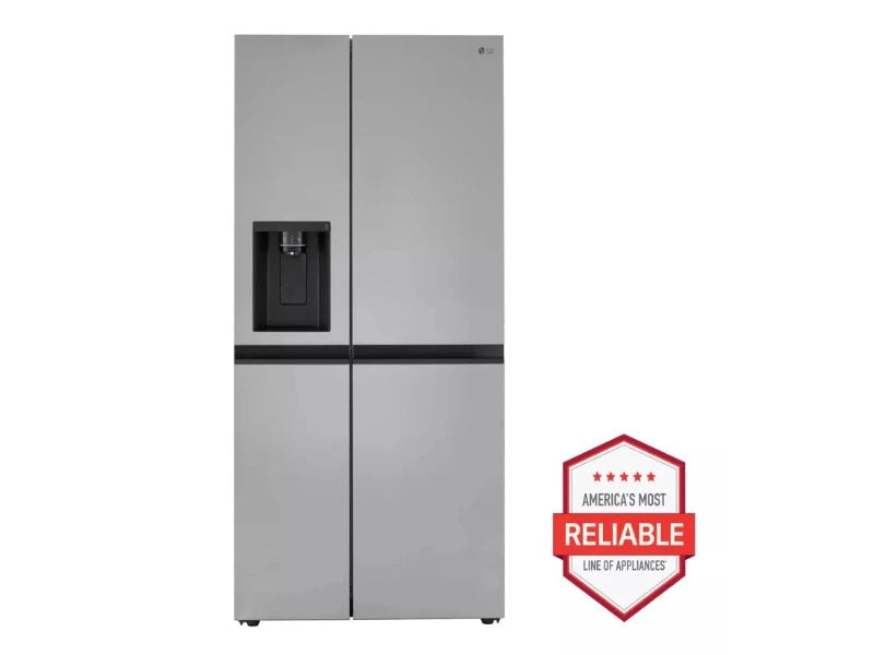 [LG]27 cu. ft. Side-by-Side Refrigerator with Smooth Touch Ice Dispenser