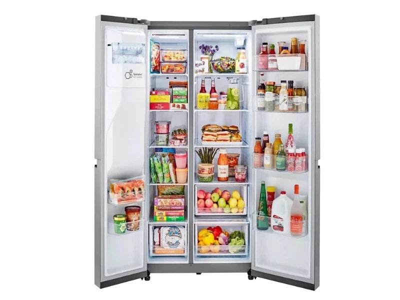 [LG]27 cu. ft. Side-by-Side Refrigerator with Smooth Touch Ice Dispenser