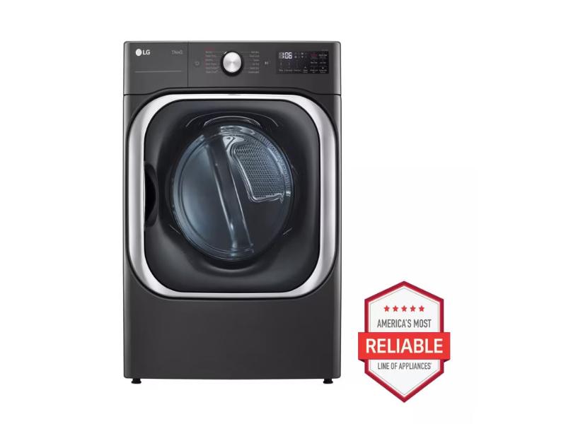 9.0 cu. ft. Mega Capacity Smart wi-fi Enabled Front Load Gas Dryer with TurboSteam™ and Built-In Intelligence