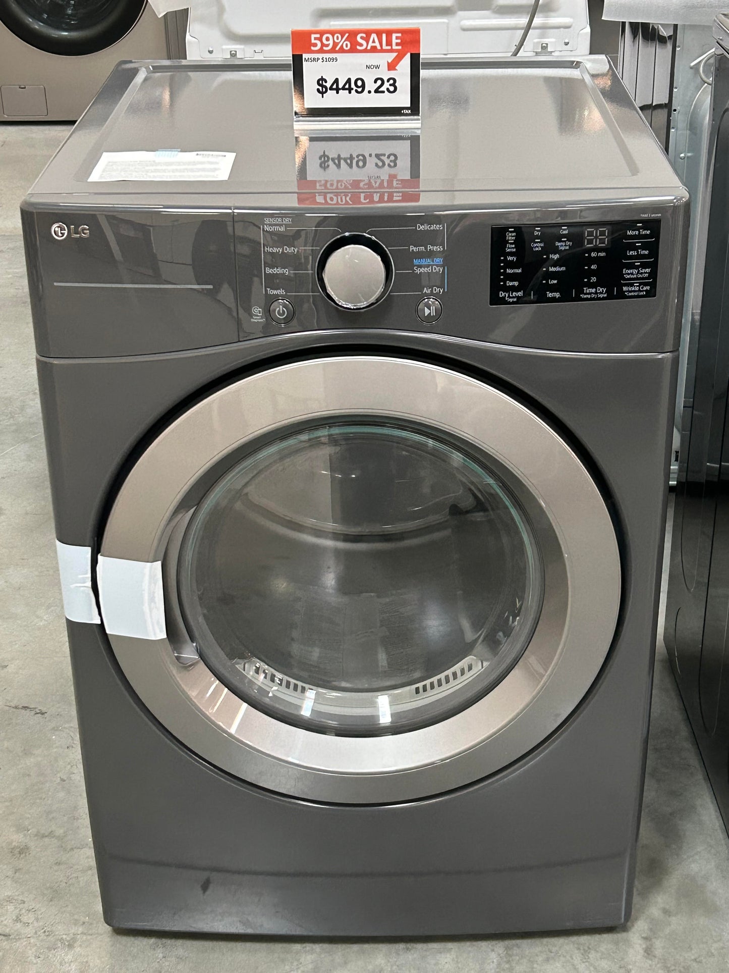 [LG]7.4 cu. ft. Ultra Large Capacity Electric Dryer