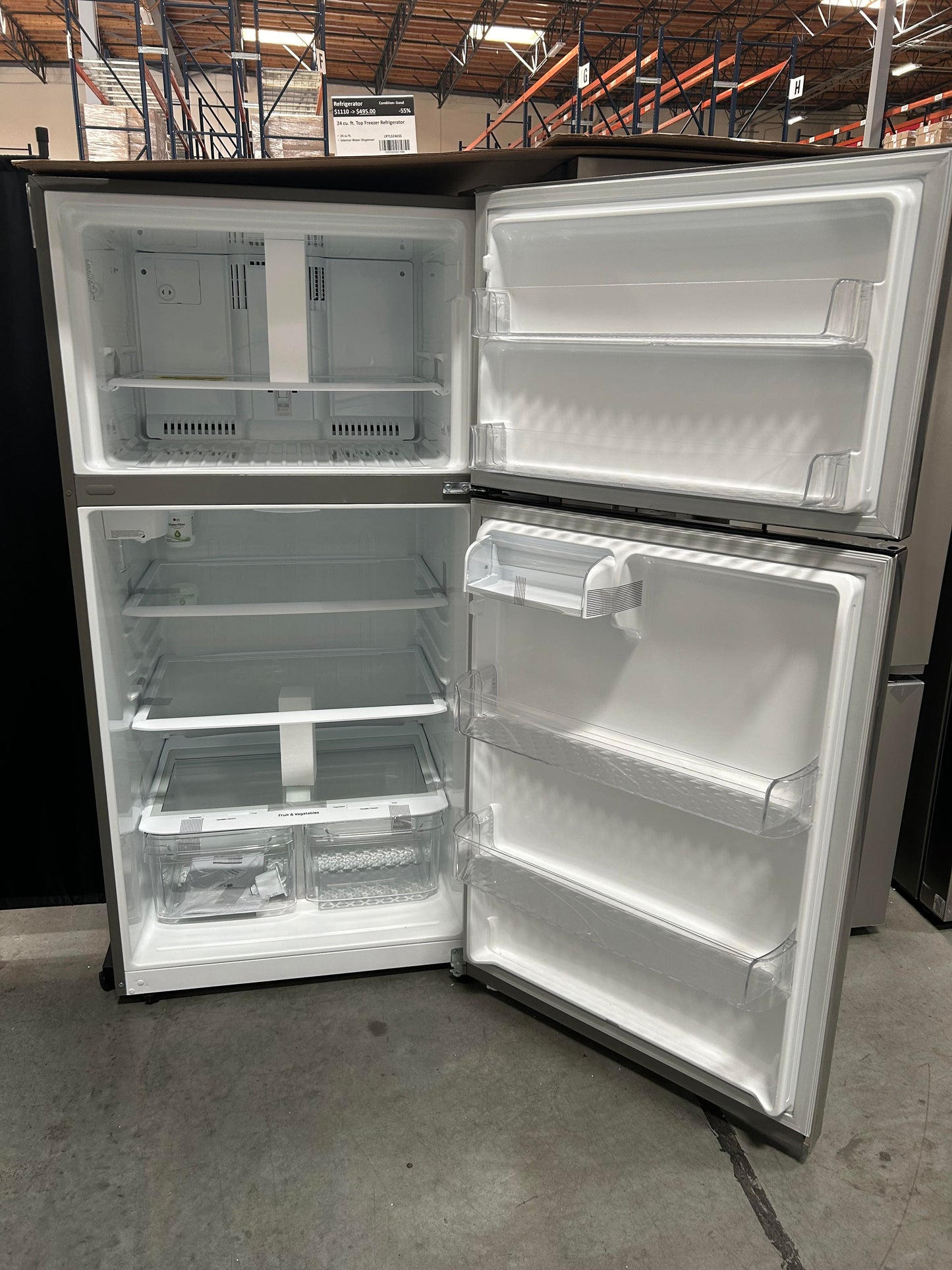 [LG]24 cu. ft. Top Freezer Refrigerator