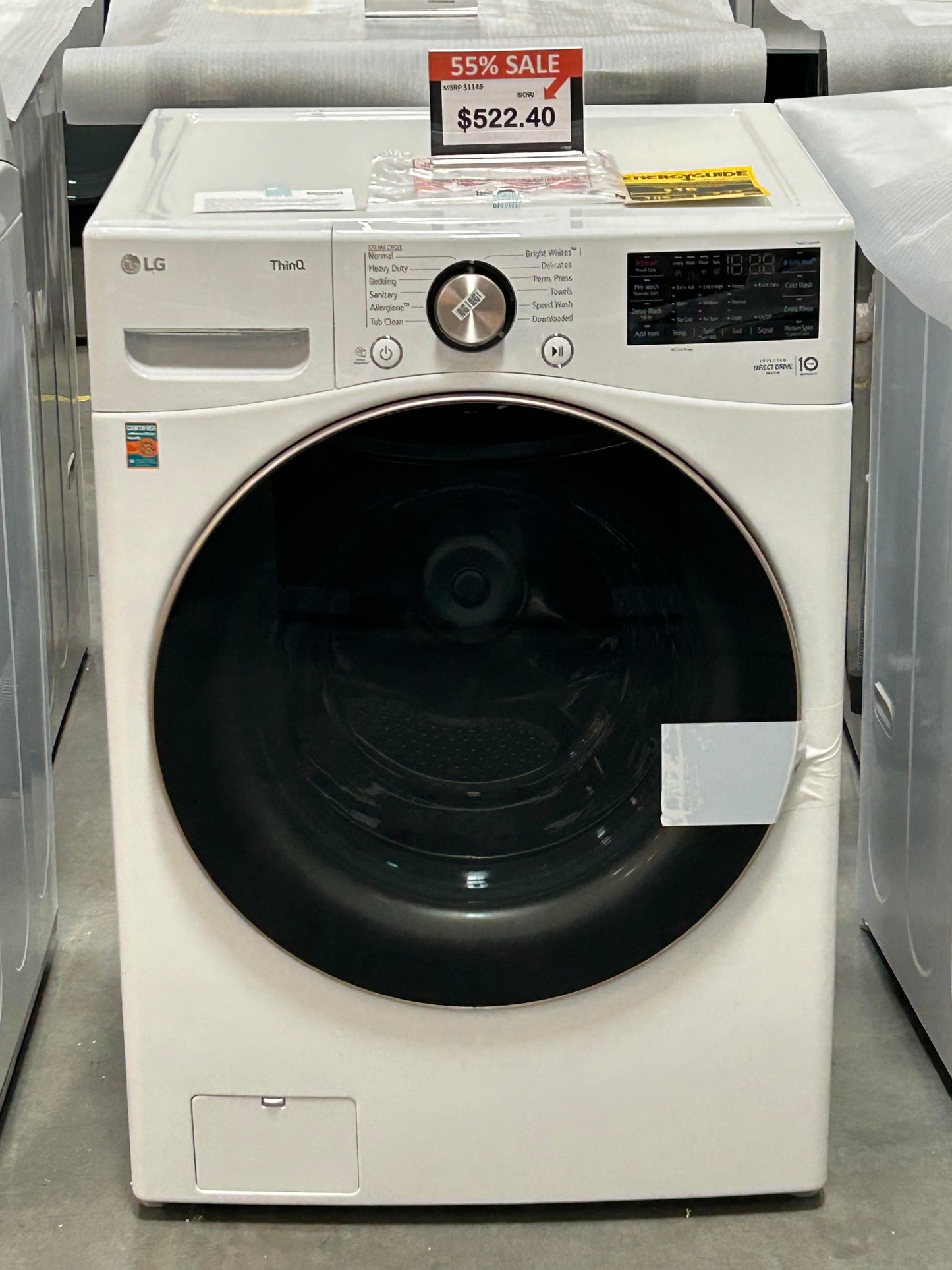 [LG]4.5 cu. ft. Ultra Large Capacity Smart wi-fi Enabled Front Load Washer with TurboWash™ 360° and Built-In Intelligence